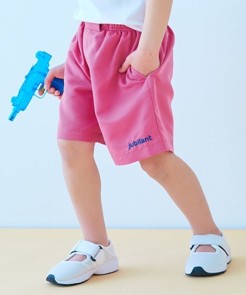  devirock『みんつく ウエストがワンタッチで調整できる ネオンサーフパンツ水着』