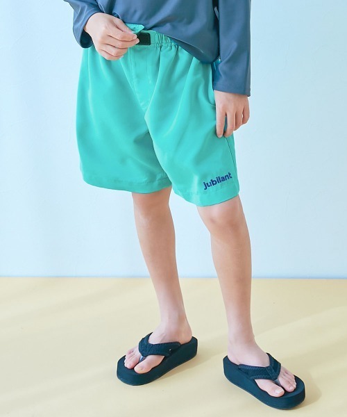 devirock『みんつくウエストがワンタッチで調整できるネオンサーフパンツ水着』