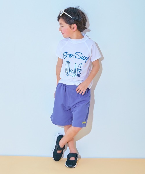 devirock『みんつくウエストがワンタッチで調整できるネオンサーフパンツ水着』