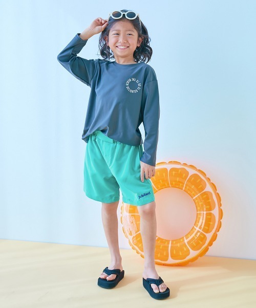 devirock『みんつくウエストがワンタッチで調整できるネオンサーフパンツ水着』