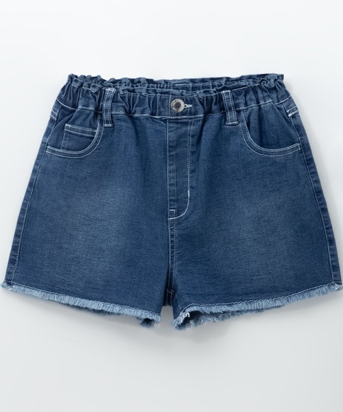 NAVY(ネイビー)の「NAVY デニムフリンジショートパンツ(その他パンツ・キッズ・ブルー系/ネイビー系/ブラック/ライトブルー・120/130/140/150/160)」の4枚目の写真