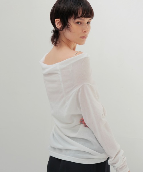 tシャツ sheer urake asymmetry pullover(シアー裏毛アシンメトリープルオーバー) レディース sheer urake asymmetry pullover(シアー裏毛アシンメトリープル