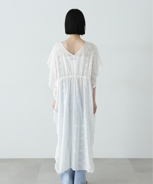 N.（N. Natural Beauty Basic）（エヌエヌナチュラルビューティーベーシック）の「スカラップレースワンピース（ワンピース・レディース・オフホワイト/ブラック・MEDIUM）」の16枚目の写真