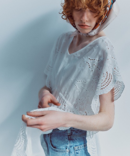 N.（N. Natural Beauty Basic）（エヌエヌナチュラルビューティーベーシック）の「スカラップレースワンピース（ワンピース・レディース・オフホワイト/ブラック・MEDIUM）」の3枚目の写真
