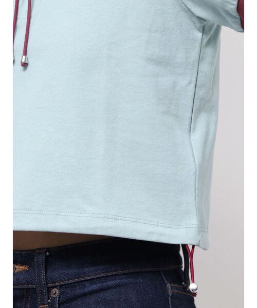 jouetie（ジュエティ）の「レースアップポロシャツ（ポロシャツ・レディース・ピンク/オフホワイト/ブルー/ブラック・MEDIUM）」の10枚目の写真