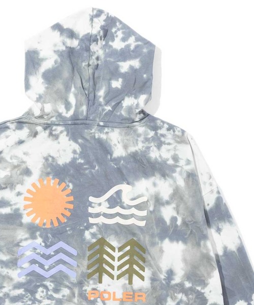 POLER ELEMENT QUICK DRY DYE ZIP HOOD