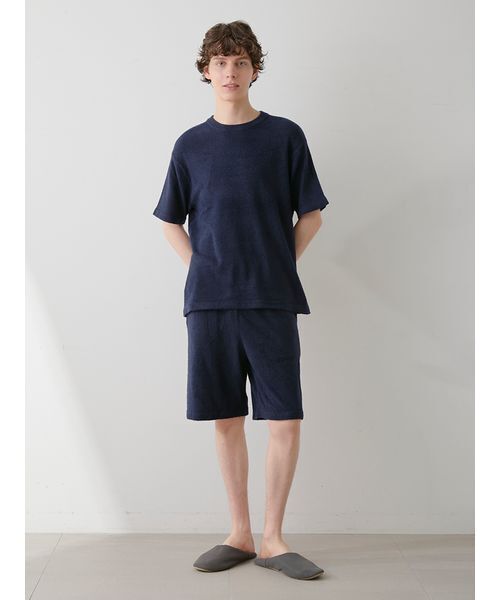 今期 スムーズィーlite 上下 セット ジェラートピケ ジェラートピケ オム メンズ スムーズィーliteロゴセットアップ