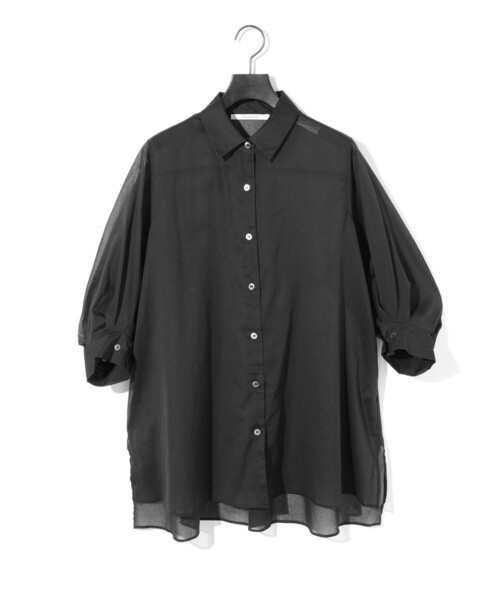 MIDIUMISOLID / ミディウミソリッド MIDIUMISOLID for Ladies シアートップス セール】MIDIUMISOLID for Ladies シアースリットスリーブ