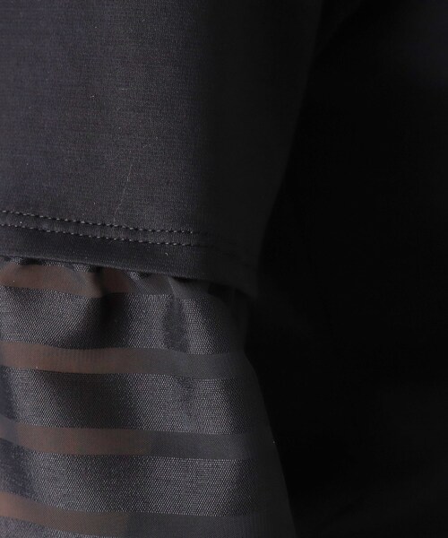 COUP DE CHANCE（クードシャンス）の「【洗える／日本製】袖デザインのジャージプルオーバー（Tシャツ/カットソー・レディース・ブラック/オレンジ/ブルー系その他/ホワイト・36/38/40/34）」の12枚目の写真