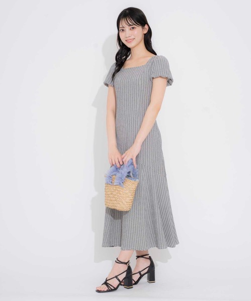 Noelaワンピース WEB限定】【SSサイズあり】ケープ付きワンピース | ロング
