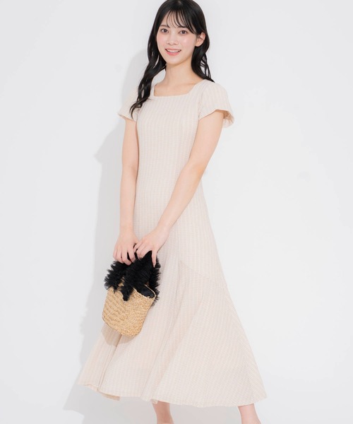 新品未使用 ノエラ ロングワンピース Noela - Noela ノエラ マルチカラーストライプ ロングワンピース