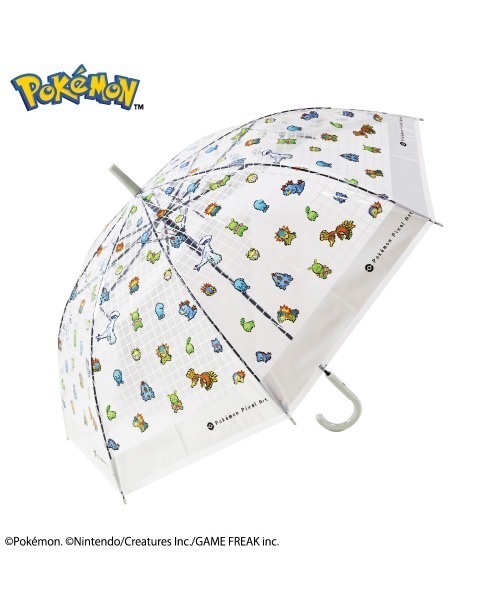 ポケモンジャンプビニール傘60cm連れ歩きピクセルアート（長傘