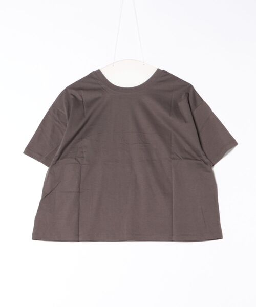 CHIGNON（シニヨン）の「CHIGNON BIGロゴ 短丈TEE（Tシャツ/カットソー・レディース・ホワイト/ブラウン・FREE）」の6枚目の写真