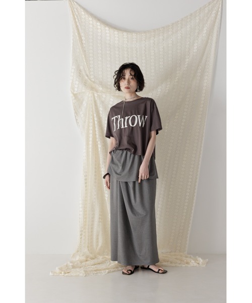 tシャツ CHIGNON BIGロゴ 短丈TEE レディース メンズ セール】CHIGNON BIGロゴ 短丈TEE（Tシャツ/カットソー
