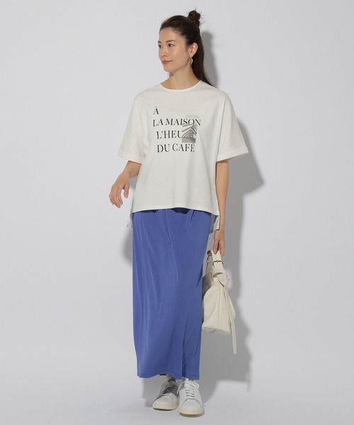 Elura（エルーラ）の「ドレスアップリブナロースカート＜低身長サイズあり＞/326354（スカート・レディース・ネイビー/ブルー/カーキ・FREE(S)/MEDIUM/LARGE）」の13枚目の写真