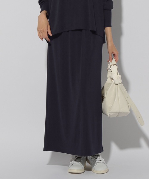 Elura（エルーラ）の「ドレスアップリブナロースカート＜低身長サイズあり＞/326354（スカート・レディース・ネイビー/ブルー/カーキ・FREE(S)/MEDIUM/LARGE）」の20枚目の写真