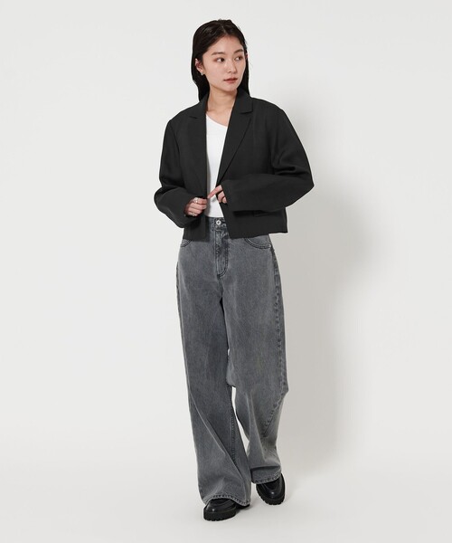 MARW UNITED ARROWS シアーショートジャケット テーラード MARW UNITED ARROWS（マルゥ ユナイテッドアローズ）の「＜MARW UNITED