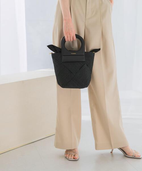 URBAN RESEARCH ROSSO WOMEN（アーバンリサーチ　ロッソ）の「VIOLAd’ORO　アバカメッシュミニバッグ（ショルダーバッグ・レディース・ブラック/ナチュラル・-）」の7枚目の写真