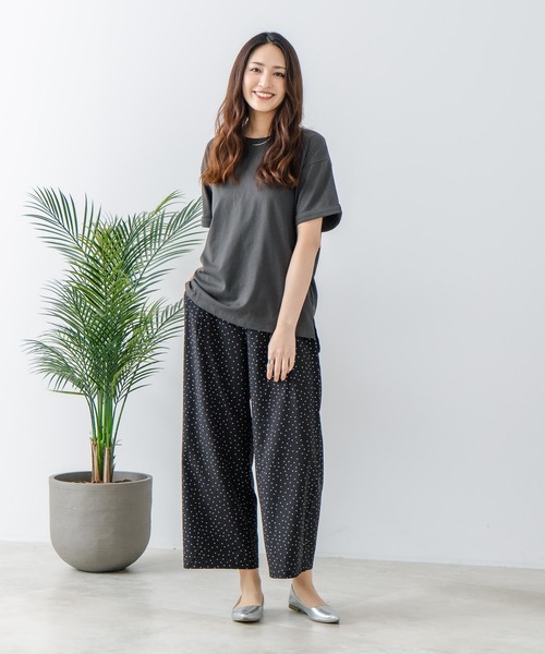 fort point(フォーポイント)の「【FORT POINT/フォートポイント】接触冷感 UVカット ワイドパンツ(その他パンツ・レディース・杢グレー/スミクロ/ブラック/ベージュ・MEDIUM/LARGE)」の10枚目の写真