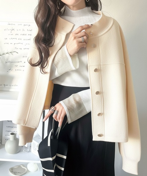 セール】シンプルで洗練されたデザインが魅力！サイドドロスト比翼