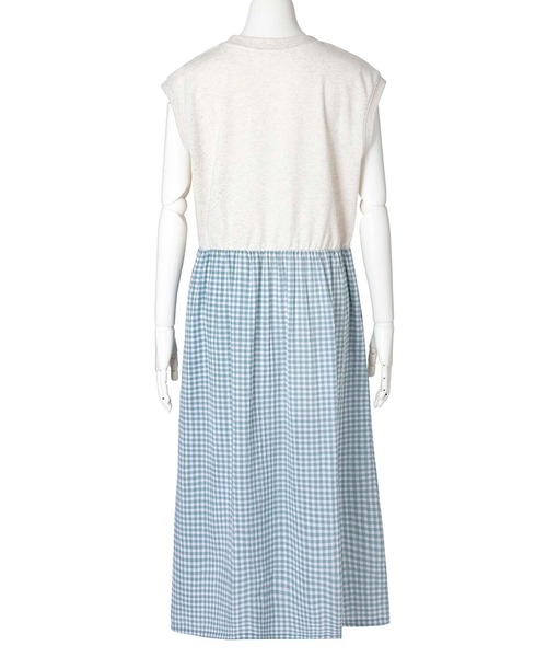 セール】キッドブルー -25シャーリングギンガム -フレンチ