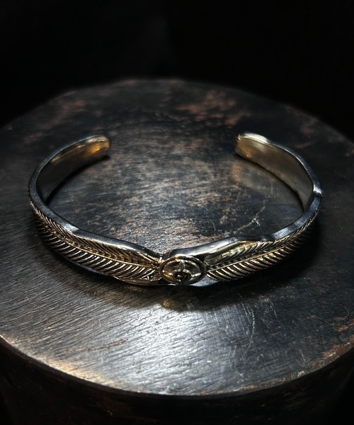 Navajo 925 Silver Feather Bangle ｜ ナバホフェザーバングル