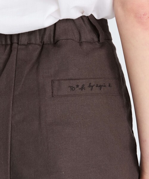 To b. by agnes b.（トゥービーバイアニエスベー）の「リネンコットンキャンバスショートパンツ（その他パンツ・レディース・グレー系その他・38/36/40）」の5枚目の写真