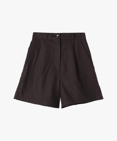 agnès b. リネンカジュアルパンツ 36サイズ リネンコットンキャンバスショートパンツ ｜To b. by agnès b