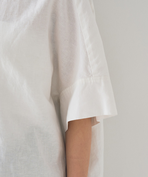 Rouge vif Anna（ルージュヴィフアンナ）の「麻混変形フォルムシャツ（シャツ/ブラウス・レディース・ホワイト/ベージュ/ブラウン・フリー）」の15枚目の写真