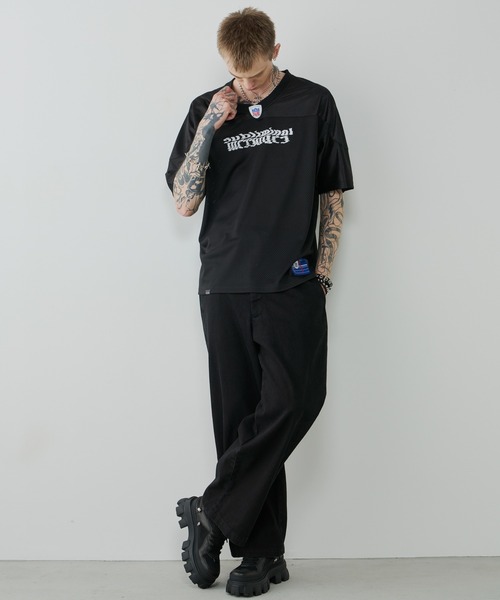 AIVER（アイバー）の「AIVER　レイヤードバギーデニムスラックス（デニムパンツ・メンズ・オレンジ/グリーン・SMALL/MEDIUM/LARGE）」の9枚目の写真