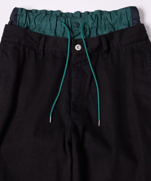 AIVER（アイバー）の「AIVER　レイヤードバギーデニムスラックス（デニムパンツ・メンズ・オレンジ/グリーン・SMALL/MEDIUM/LARGE）」の13枚目の写真