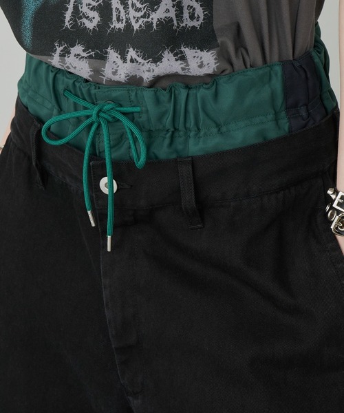 AIVER（アイバー）の「AIVER　レイヤードバギーデニムスラックス（デニムパンツ・メンズ・オレンジ/グリーン・SMALL/MEDIUM/LARGE）」の20枚目の写真