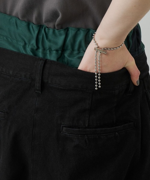 AIVER（アイバー）の「AIVER　レイヤードバギーデニムスラックス（デニムパンツ・メンズ・オレンジ/グリーン・SMALL/MEDIUM/LARGE）」の22枚目の写真