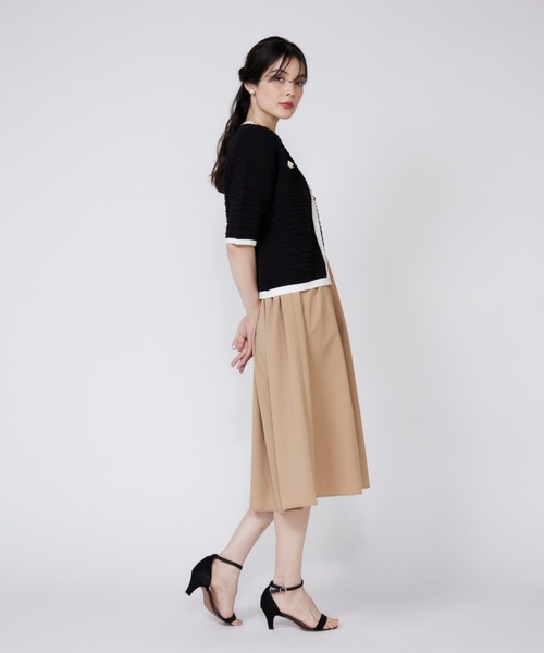 セール】【WEB限定】リブドッキングワンピース（ドレス