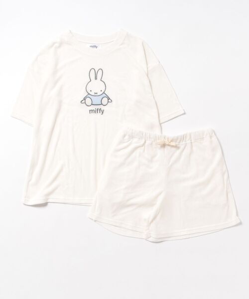 Miffy（ミッフィー） キャラクター刺繍パイルTシャツ×ショート