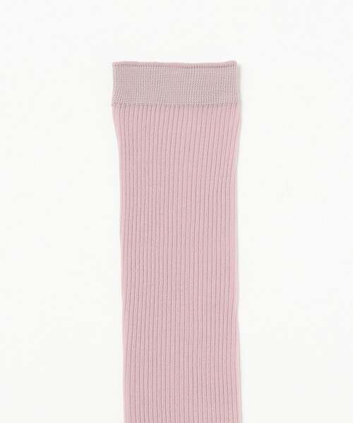 Ray BEAMS（レイビームス）の「シアーリブ ハイソックス（ソックス/靴下・レディース・ナチュラル/ブラウン/ピンク・ONE SIZE）」の4枚目の写真