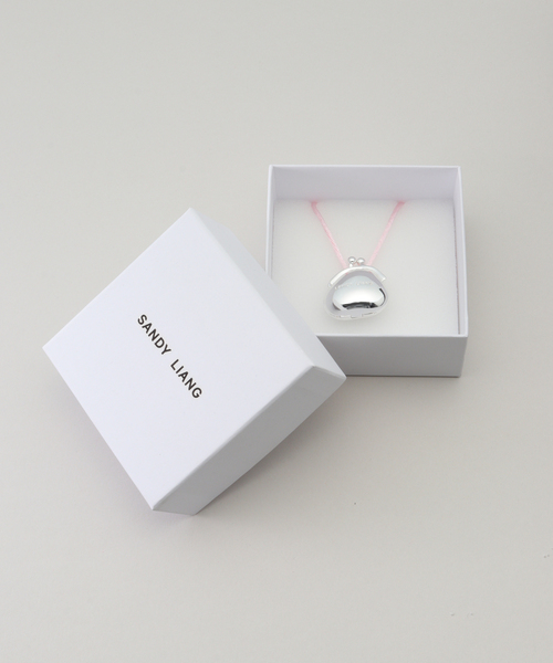 関税送料込【Sandy Liang】ピンク＆シルバー Gateaux ネックレス Sandy Liang Pink & Silver Gateaux Necklace Sandy Liang