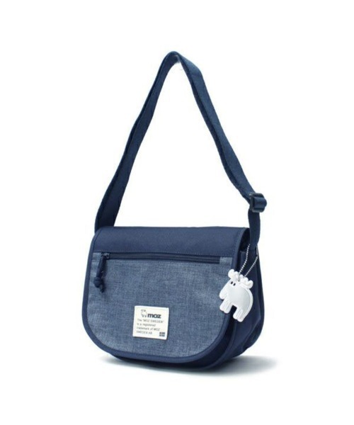 moz(モズ)の「moz モズ ZZEI-24 フラップショルダーバッグ(ショルダーバッグ・レディース・ネイビー/ブラック/ベージュ系その他/グレー×ピンク/トリコロール/グレー系その他/ブラック×ベージュ・FREE)」の6枚目の写真