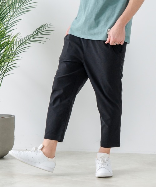 Blue Standard (ブルースタンダード)の「【Blue Standard:ブルースタンダード】スーパーストレッチイージークロップドパンツ 7分丈 イージーケア 接触冷感 ウエストゴム UVカット ジップレス(その他パンツ・メンズ・ブラック/チャコールグレー/ベージュ/ネイビー・MEDIUM/LARGE/X-LARGE)」の7枚目の写真