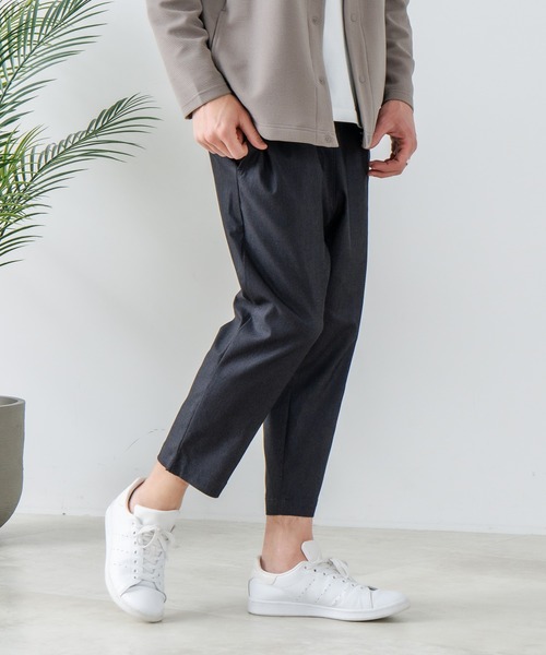Blue Standard (ブルースタンダード)の「【Blue Standard:ブルースタンダード】スーパーストレッチイージークロップドパンツ 7分丈 イージーケア 接触冷感 ウエストゴム UVカット ジップレス(その他パンツ・メンズ・ブラック/チャコールグレー/ベージュ/ネイビー・MEDIUM/LARGE/X-LARGE)」の12枚目の写真