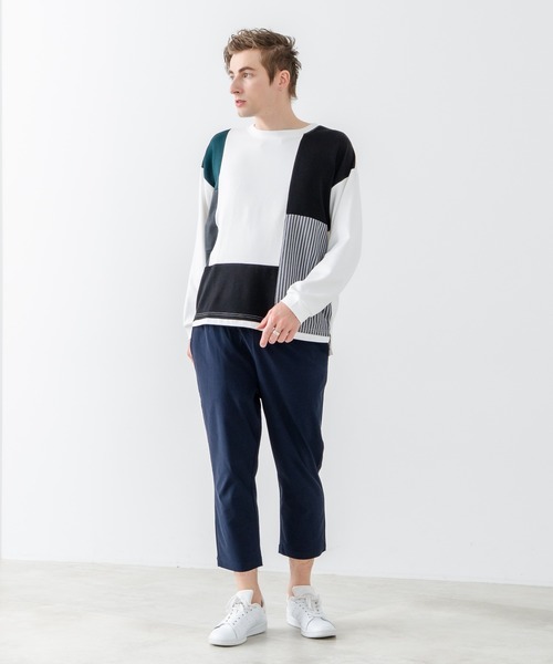Blue Standard (ブルースタンダード)の「【Blue Standard:ブルースタンダード】スーパーストレッチイージークロップドパンツ 7分丈 イージーケア 接触冷感 ウエストゴム UVカット ジップレス(その他パンツ・メンズ・ブラック/チャコールグレー/ベージュ/ネイビー・MEDIUM/LARGE/X-LARGE)」の18枚目の写真