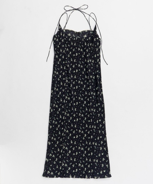 MAISON SPECIAL(メゾンスペシャル)の「Small Flower Pleated Dress/スモールフラワープリーツワンピース■セットアップ対応■(ワンピース・レディース・ブラック/ブルー・36/38)」の11枚目の写真
