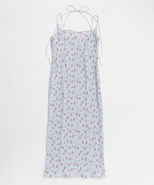 MAISON SPECIAL(メゾンスペシャル)の「Small Flower Pleated Dress/スモールフラワープリーツワンピース■セットアップ対応■(ワンピース・レディース・ブラック/ブルー・36/38)」の12枚目の写真