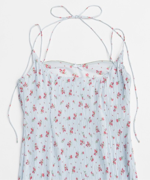 MAISON SPECIAL(メゾンスペシャル)の「Small Flower Pleated Dress/スモールフラワープリーツワンピース■セットアップ対応■(ワンピース・レディース・ブラック/ブルー・36/38)」の13枚目の写真