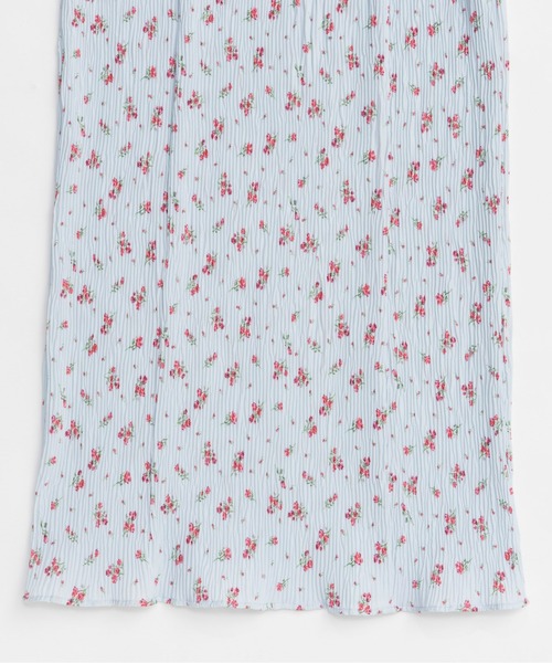 MAISON SPECIAL(メゾンスペシャル)の「Small Flower Pleated Dress/スモールフラワープリーツワンピース■セットアップ対応■(ワンピース・レディース・ブラック/ブルー・36/38)」の14枚目の写真