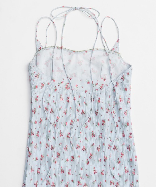 MAISON SPECIAL(メゾンスペシャル)の「Small Flower Pleated Dress/スモールフラワープリーツワンピース■セットアップ対応■(ワンピース・レディース・ブラック/ブルー・36/38)」の16枚目の写真