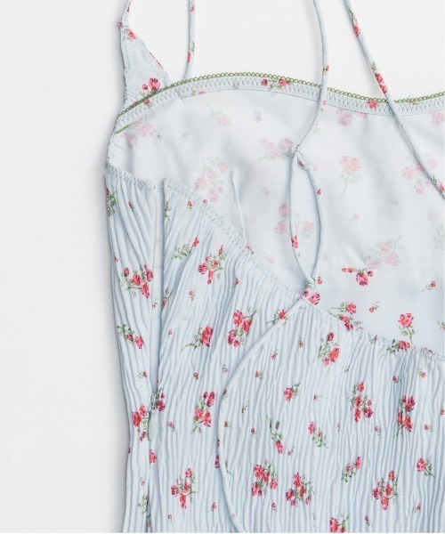 MAISON SPECIAL(メゾンスペシャル)の「Small Flower Pleated Dress/スモールフラワープリーツワンピース■セットアップ対応■(ワンピース・レディース・ブラック/ブルー・36/38)」の17枚目の写真