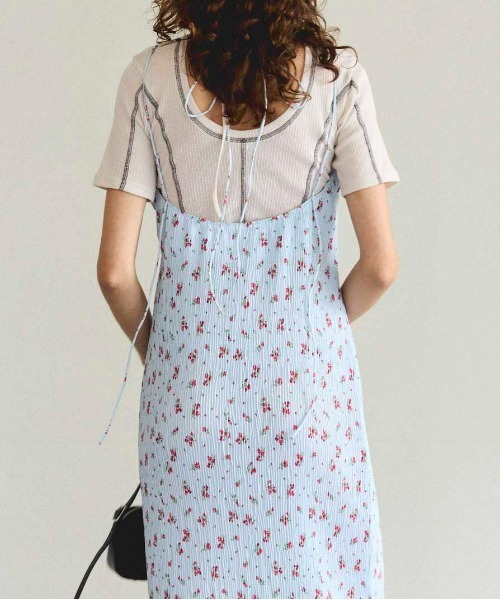 Small Flower Pleated Dress/スモールフラワープリーツワンピース