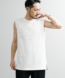 Audience（オーディエンス）の「Upscape Audience アップスケープオーディエンス 日本製 国産VORTEX 8オンス MVS天竺サイドスリットノースリーブTシャツ AUD6636（タンクトップ・メンズ）」