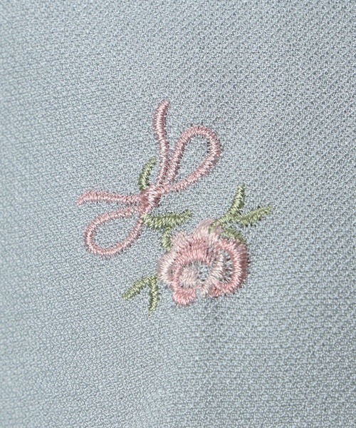 F i.n.t（フィント）の「【セットアップ対応】小花刺繍ショートシャツジャケット　夏服（その他アウター・レディース・ブルーグレー/アイボリー・FREE）」の21枚目の写真